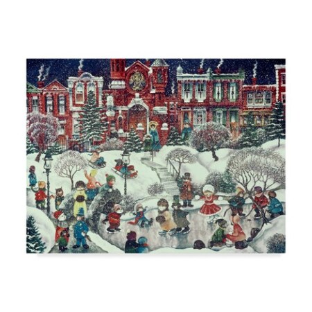 Bill Bell 'Snow Cats' Canvas Art,24x32